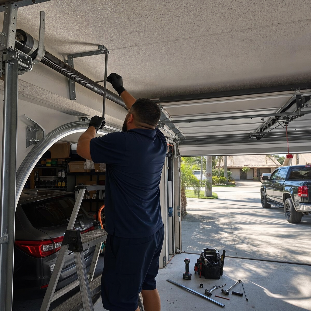 Double Car Door Installation